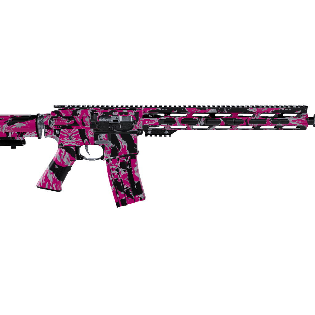 AR 15 Vietnam Tiger Stripe Magenta Tiger Gun Skin