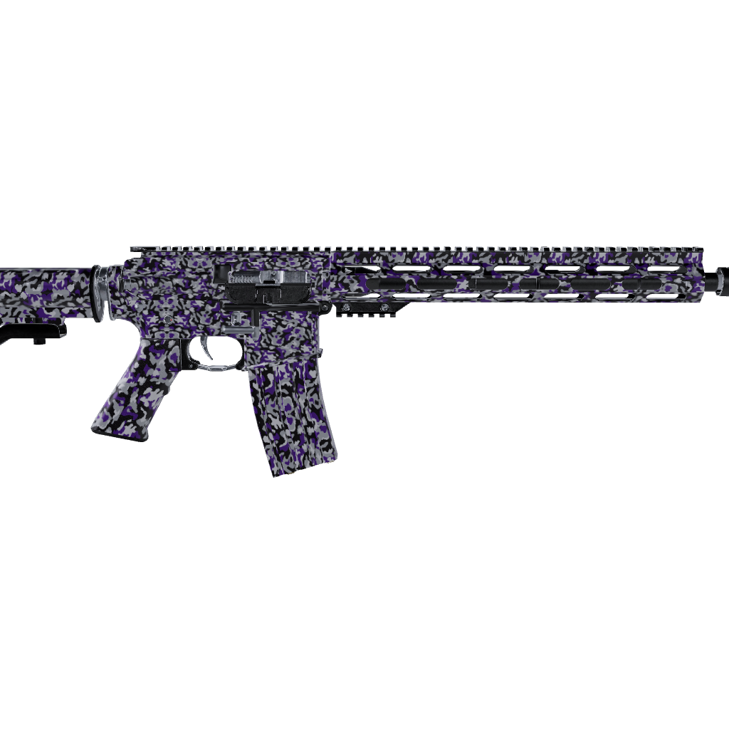 AR 15 Cumulus Purple Tiger Camo Gun Skin
