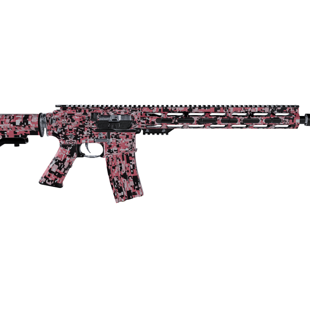 AR 15 Digital Pink Camo Gun Skin