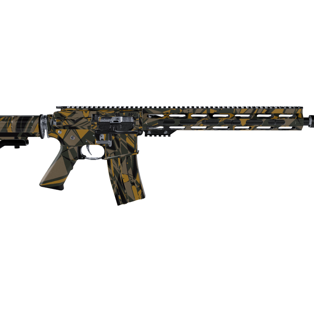 AR 15 Sharp Militant Yellow Camo Gun Skin