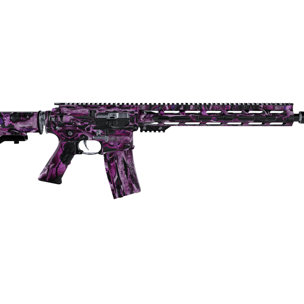 AR 15 Nature Pink Lifeless Woods Camo Gun Skin
