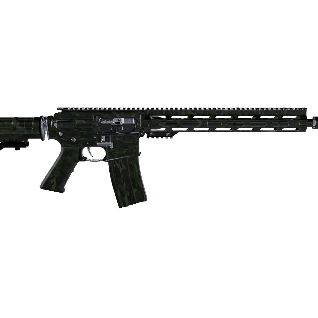 AR 15 Erratic Army Dark Green Camo Gun Skin