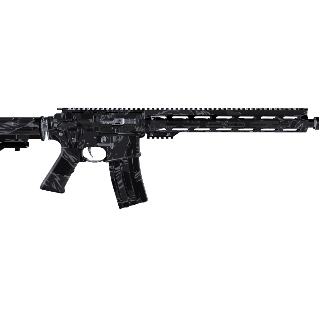 AR 15 Shredded Midnight Camo Gun Skin