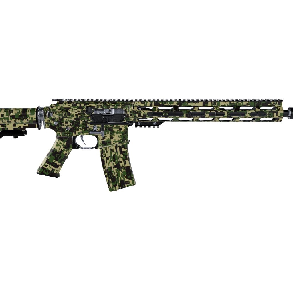 AR 15 Digital Jungle Camo Gun Skin