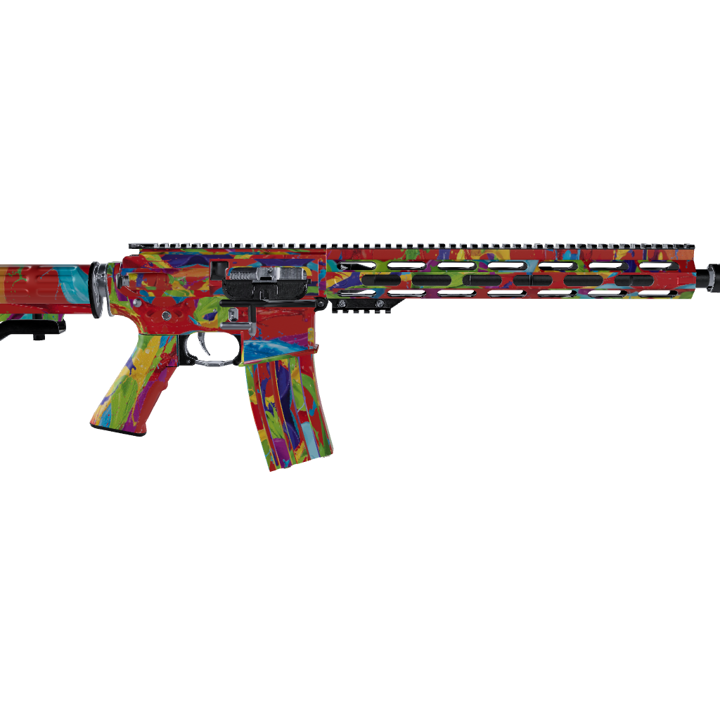 AR 15 Paint Splatter Tomato Gun Skin