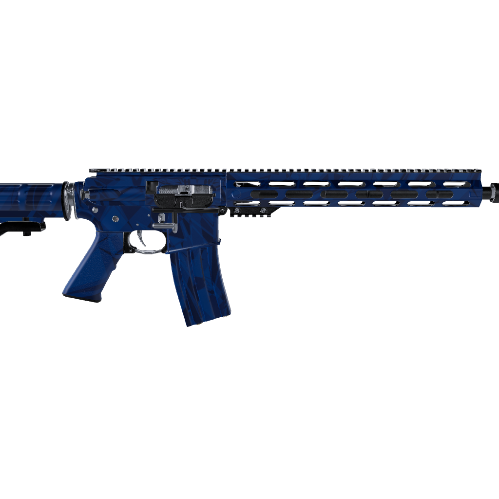 AR 15 Sharp Elite Blue Camo Gun Skin