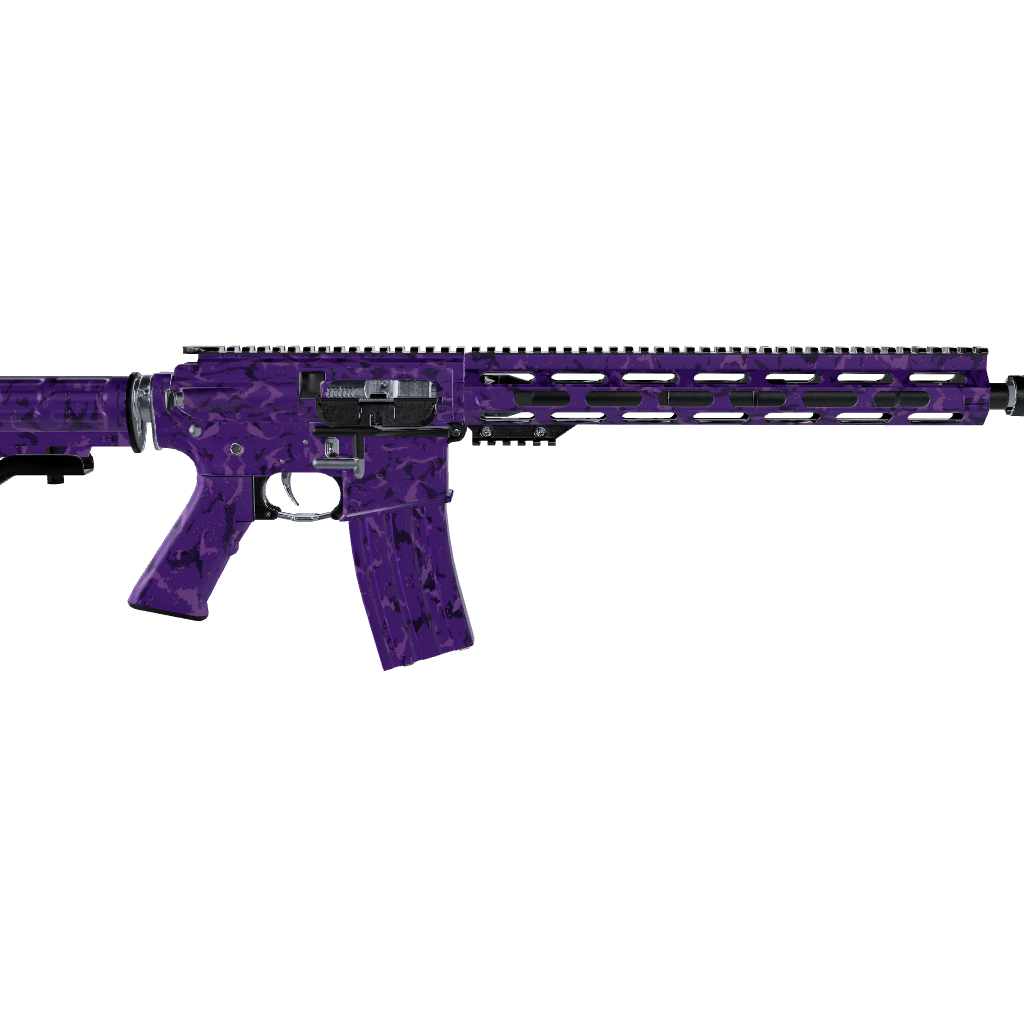 AR 15 Battle Storm Elite Purple Camo Gun Skin