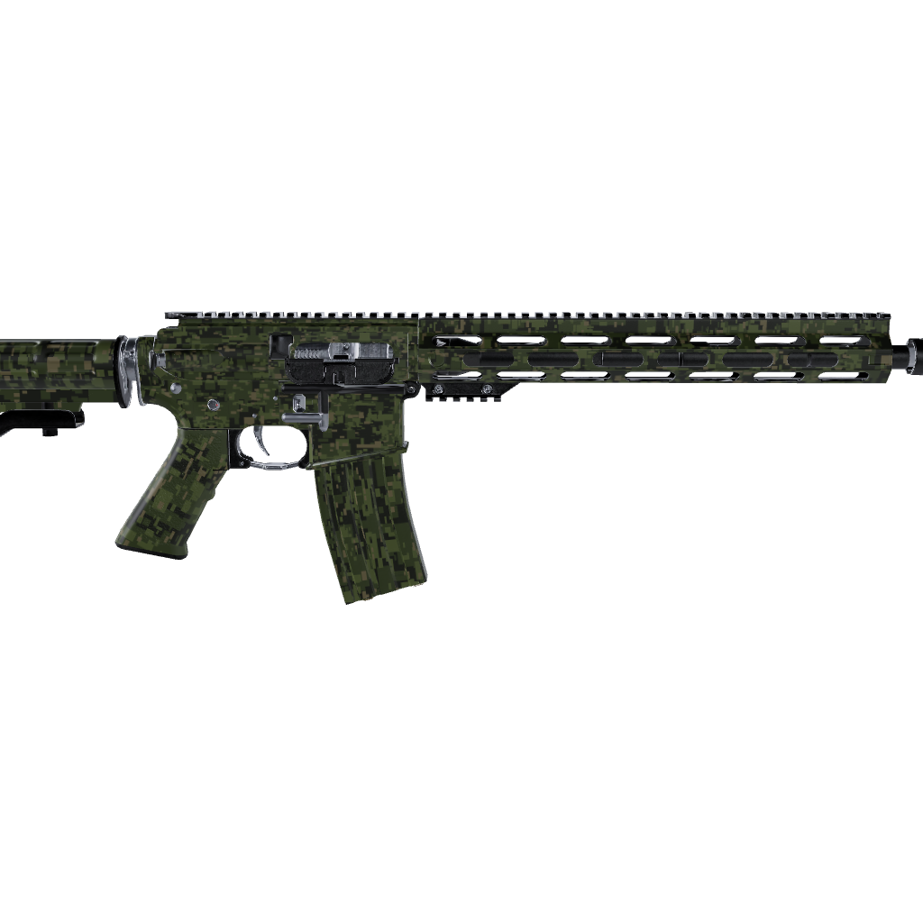 AR 15 Digital Army Green Camo Gun Skin