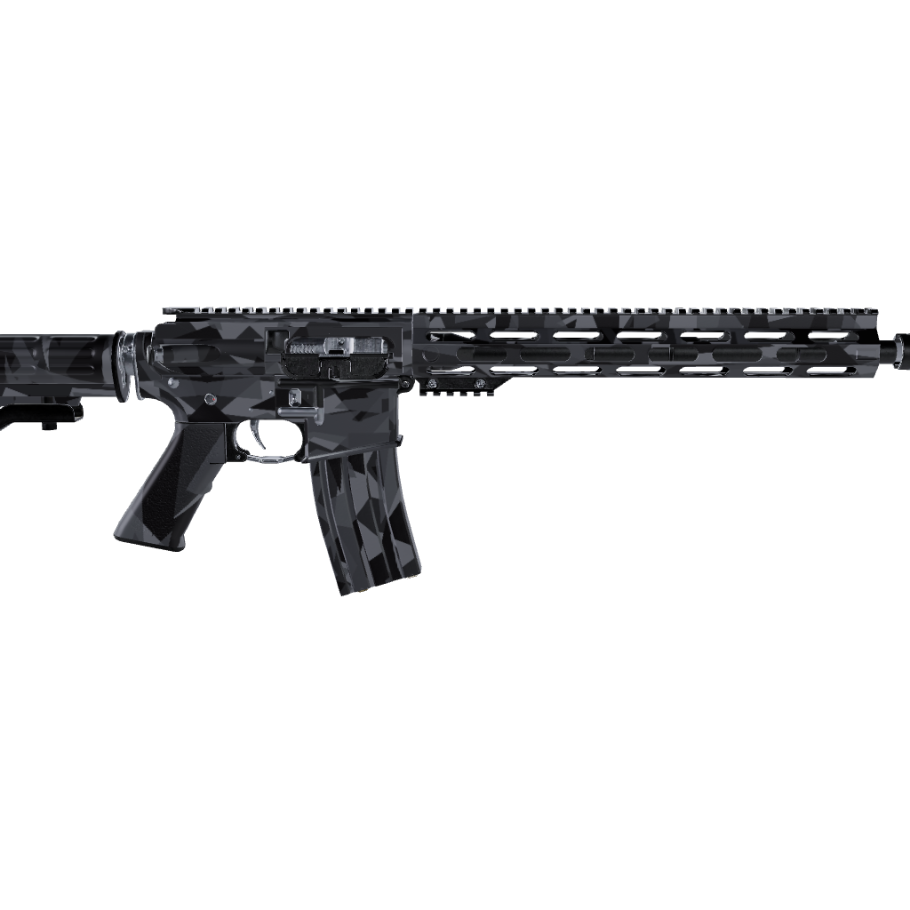 AR 15 Shattered Midnight Camo Gun Skin
