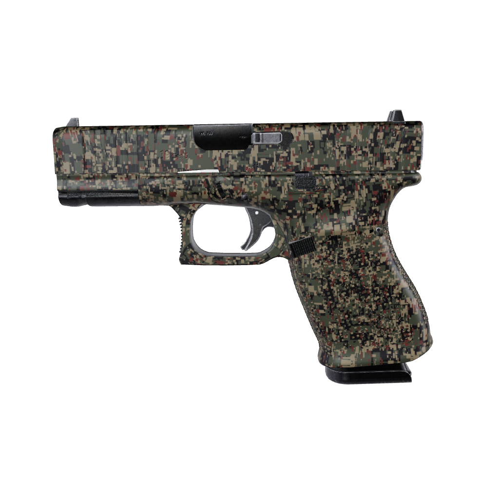 Pistol & Revolver Digital Militant Copper Camo Gun Skin