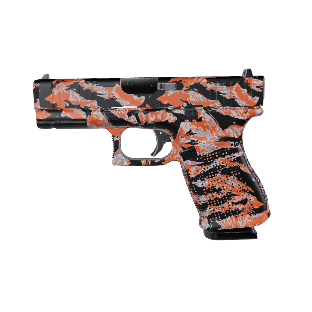 Pistol & Revolver Vietnam Tiger Stripe Orange Tiger Gun Skin