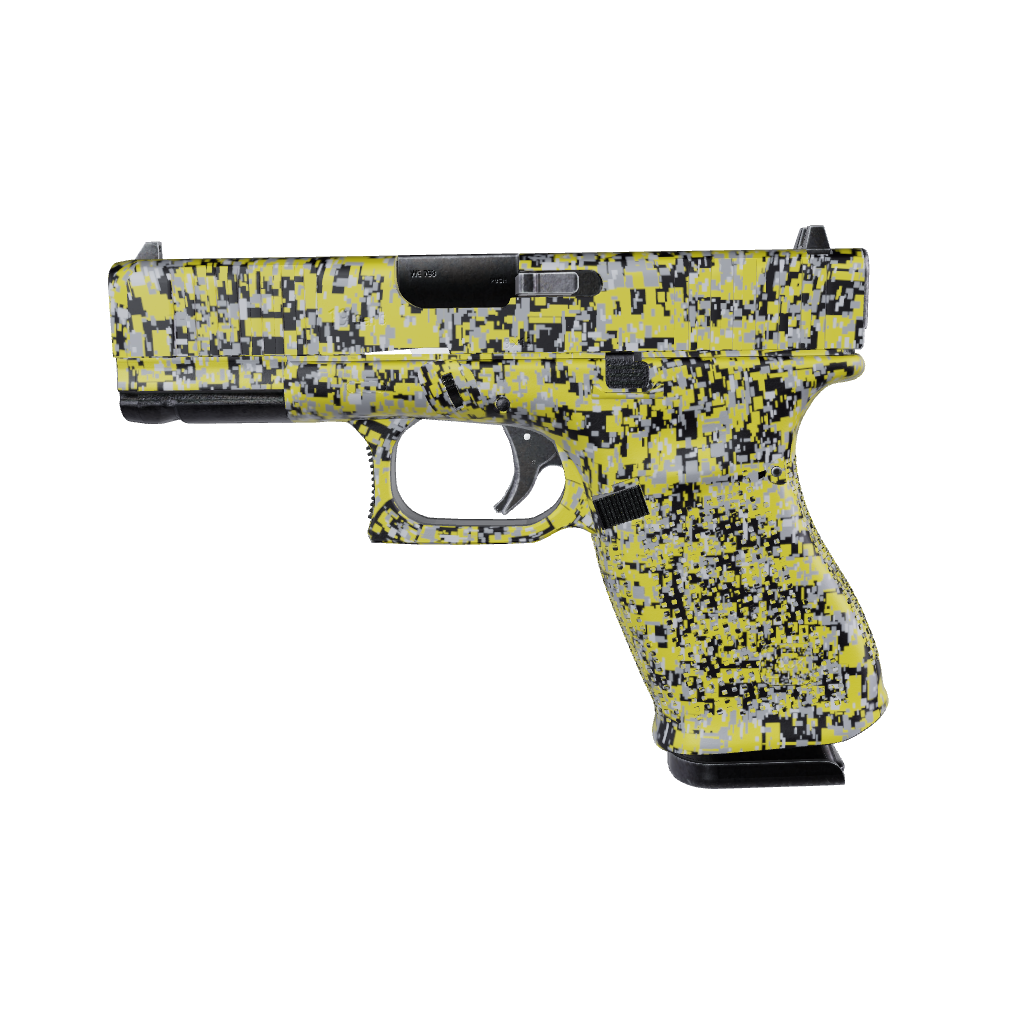 Pistol & Revolver Digital Yellow Tiger Camo Gun Skin