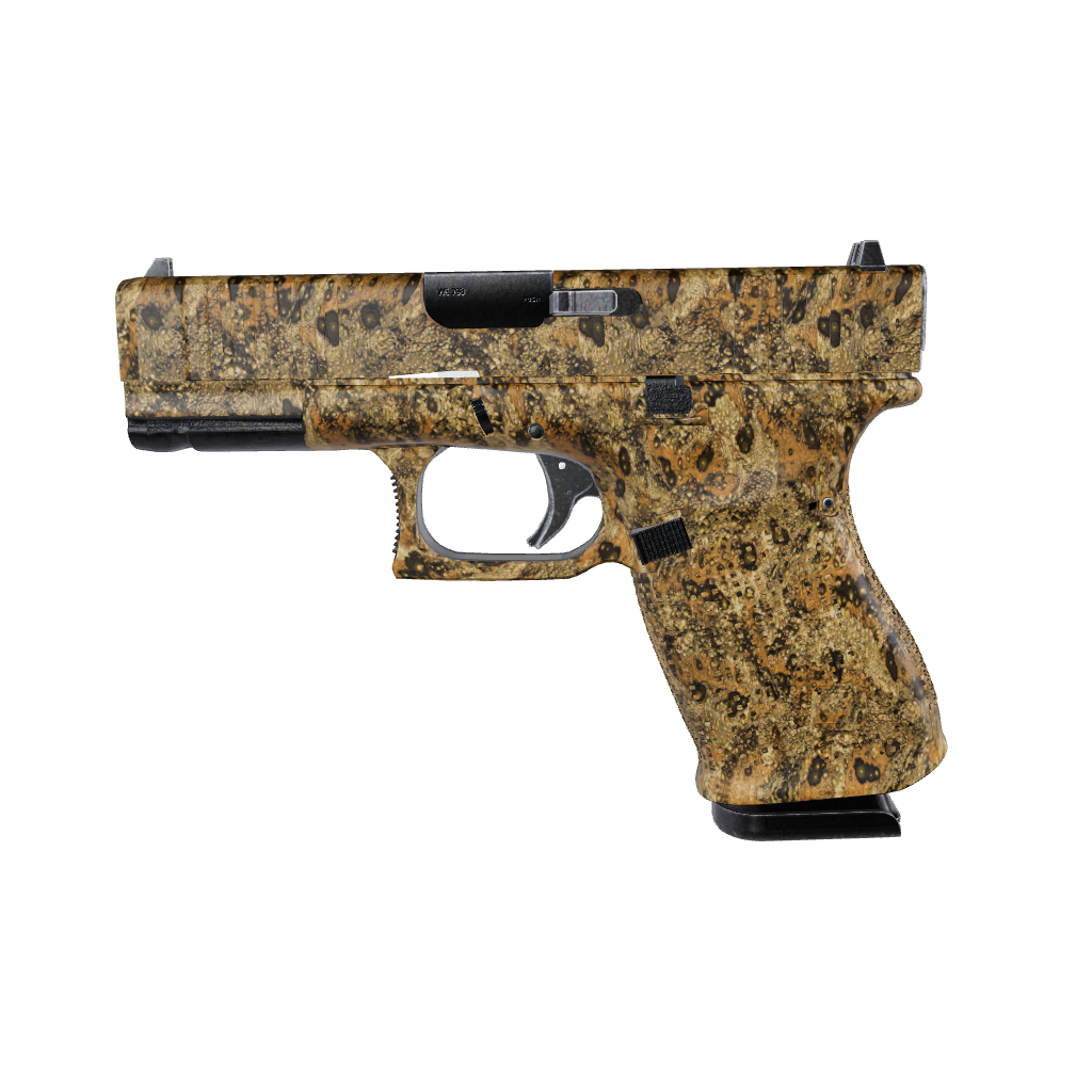 Pistol & Revolver Toadaflage Ear Wax Camo Gun Skin