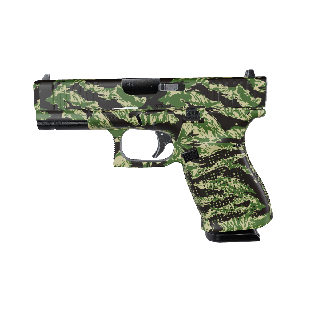 Pistol & Revolver Vietnam Tiger Stripe Jungle Gun Skin 