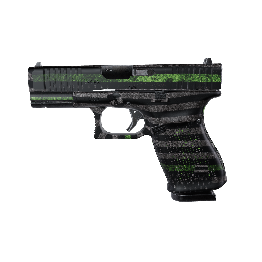 Pistol & Revolver Patriotic Green Flag Gun Skin