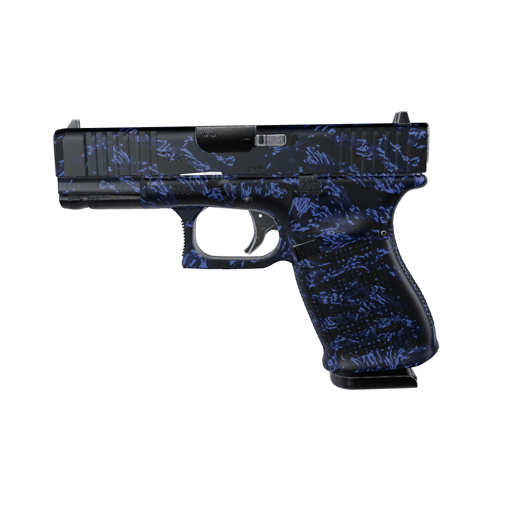 Pistol & Revolver Vietnam Tiger Stripe Blue Midnight Gun Skin