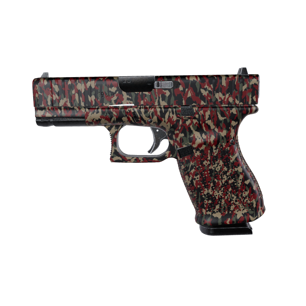 Pistol & Revolver Erratic Militant Red Camo Gun Skin