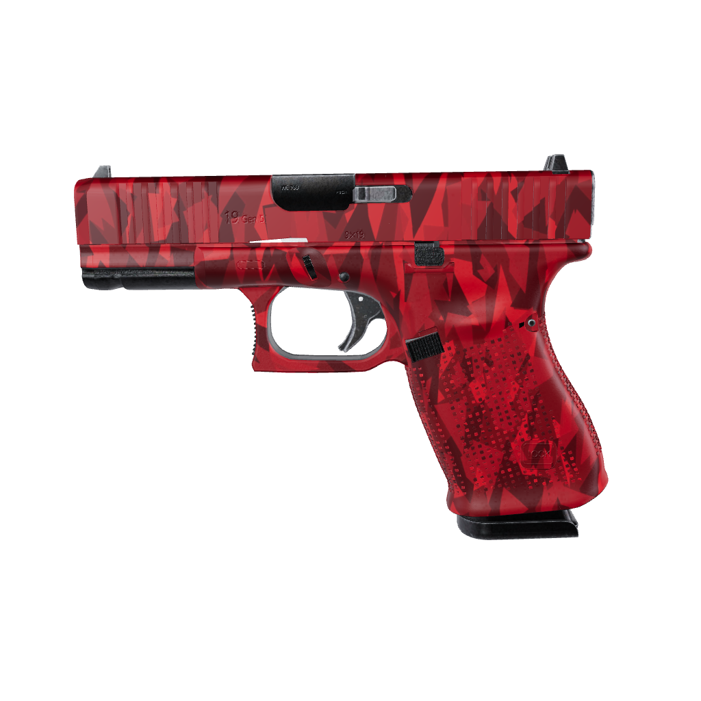 Pistol & Revolver Shattered Elite Red Camo Gun Skin 