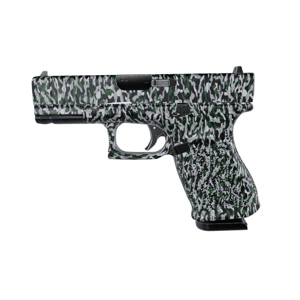 Pistol & Revolver Ragged Green Tiger Camo Gun Skin