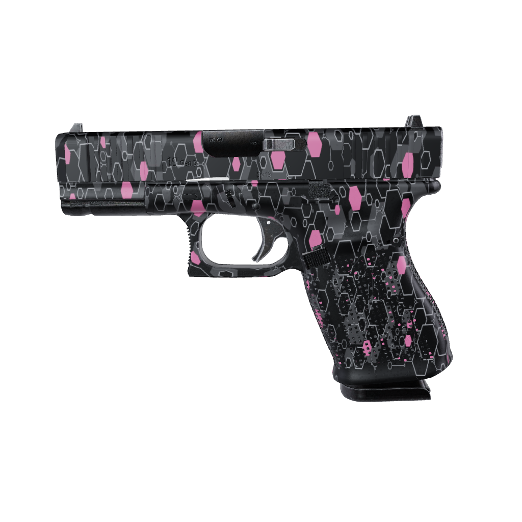 Pistol & Revolver Hex DNA Pink Gun Skin