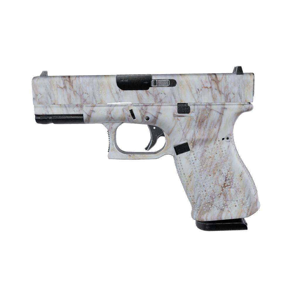 Pistol & Revolver Stone Calcatta Gold Marble Gun Skin