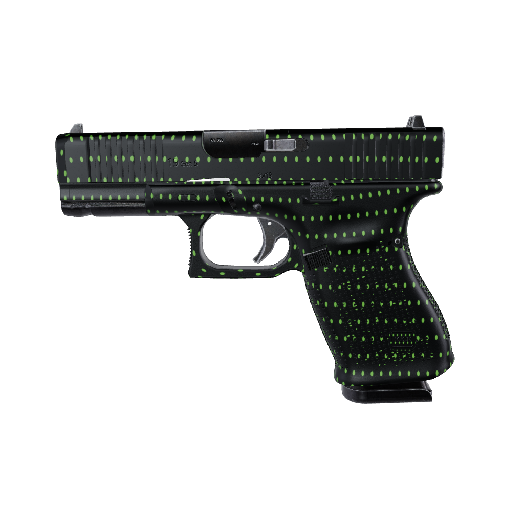 Pistol & Revolver Dotted Metro Green Gun Skin