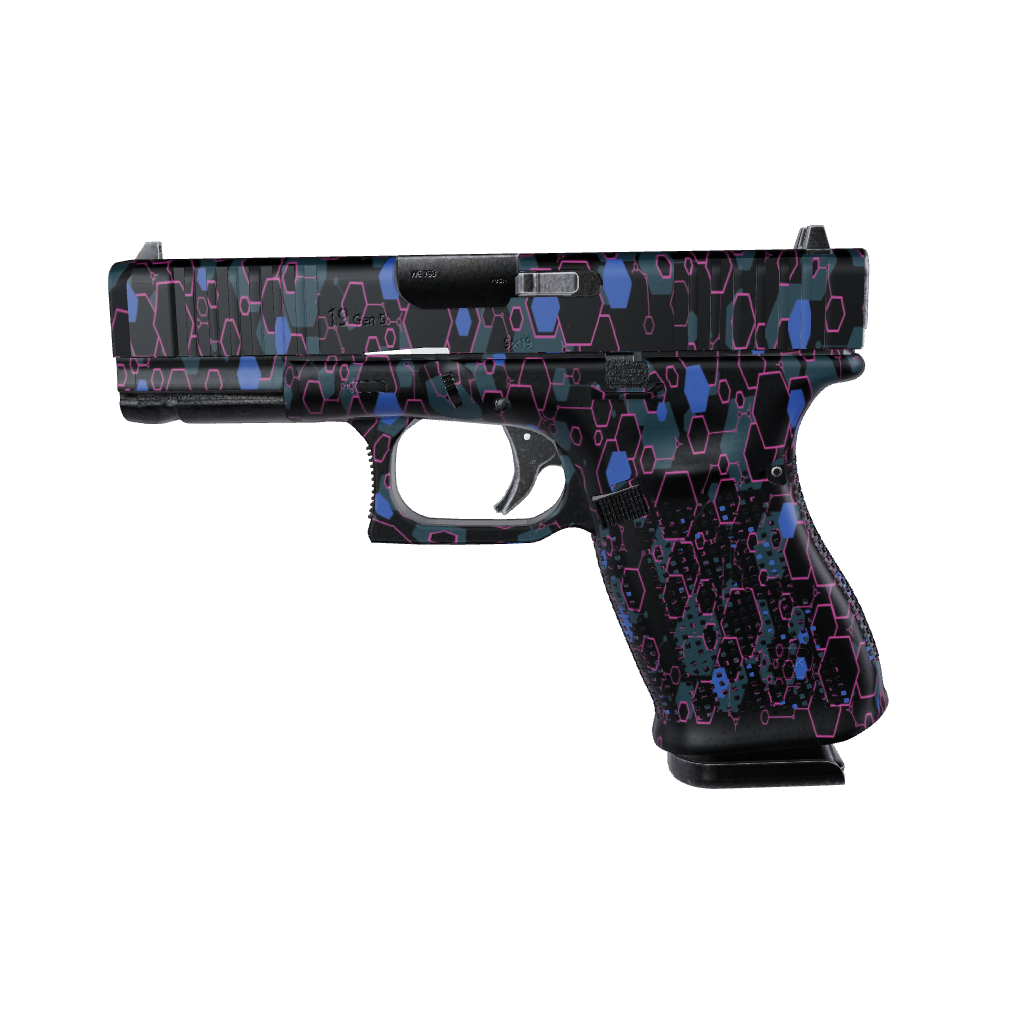 Pistol & Revolver Hex DNA Midnight Frost Gun Skin