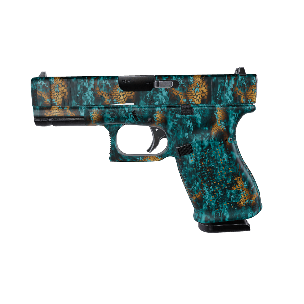 Pistol & Revolver Kryptek Turquoise Camo Gun Skin