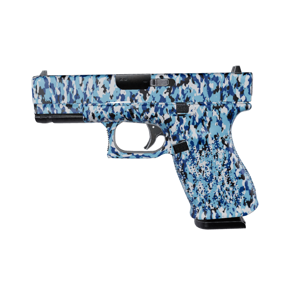 Pistol & Revolver Cumulus Baby Blue Camo Gun Skin