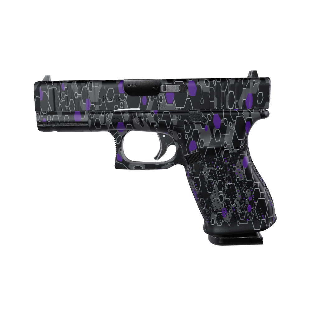 Pistol & Revolver Hex DNA Purple Gun Skin
