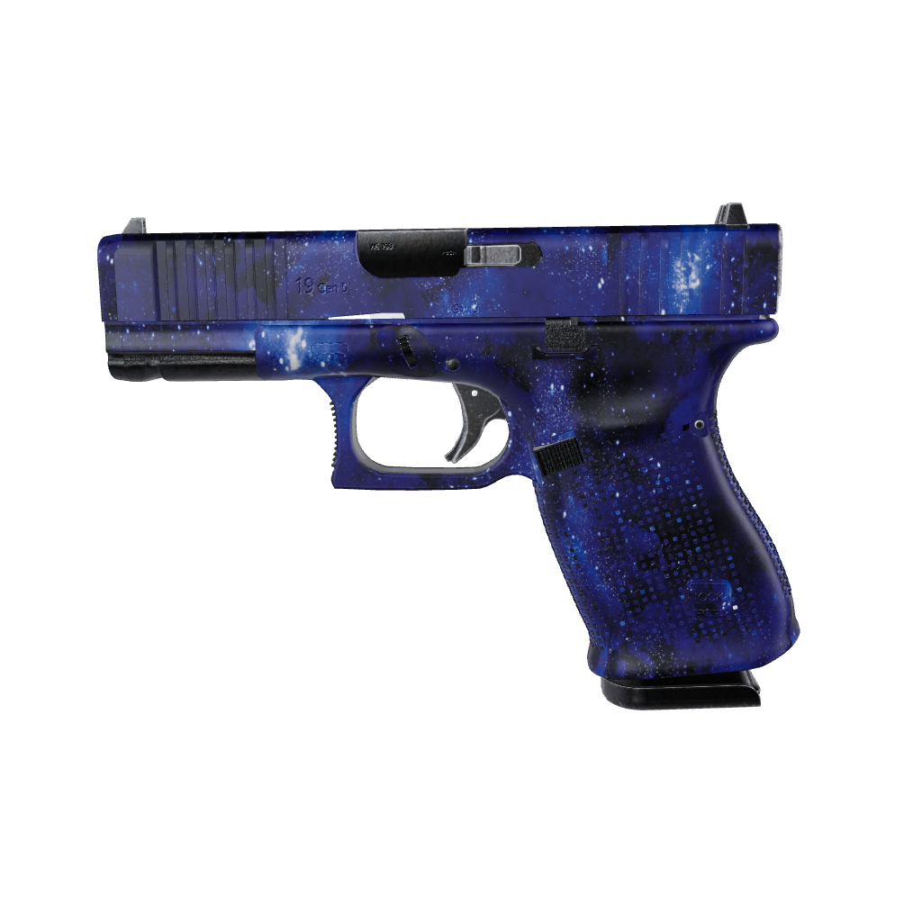 Pistol & Revolver Galaxy Blue Gun Skin