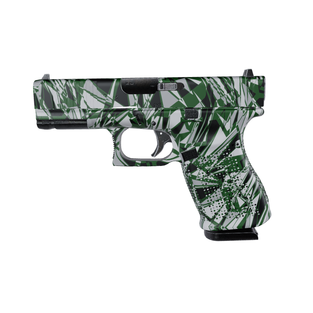 Pistol & Revolver Sharp Green Tiger Camo Gun Skin