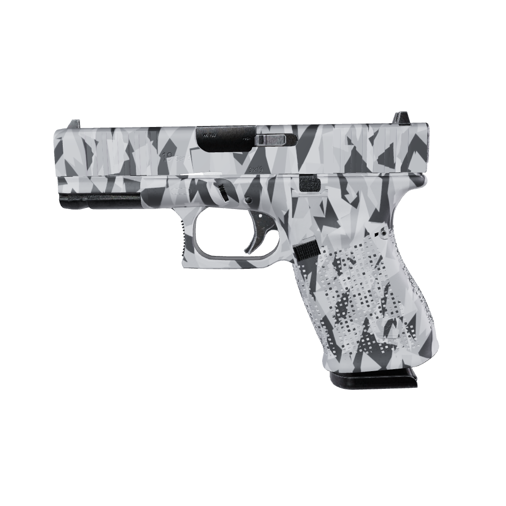 Pistol & Revolver Shattered Snow Camo Gun Skin