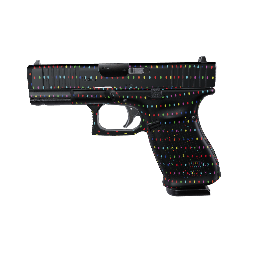 Pistol & Revolver Dotted Multicolor Gun Skin