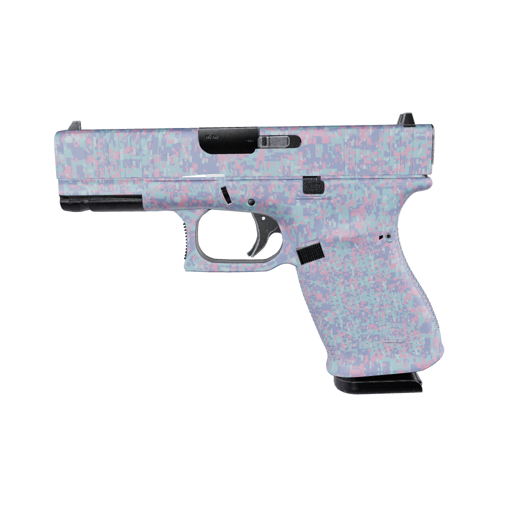 Pistol & Revolver Digital Cotton Candy Camo Gun Skin