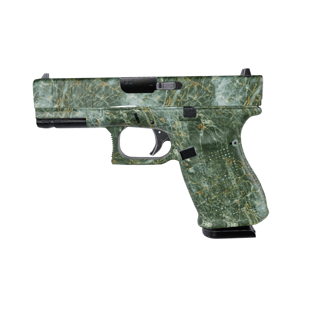 Pistol & Revolver Stone Uba Tuba Green Marble Gun Skin