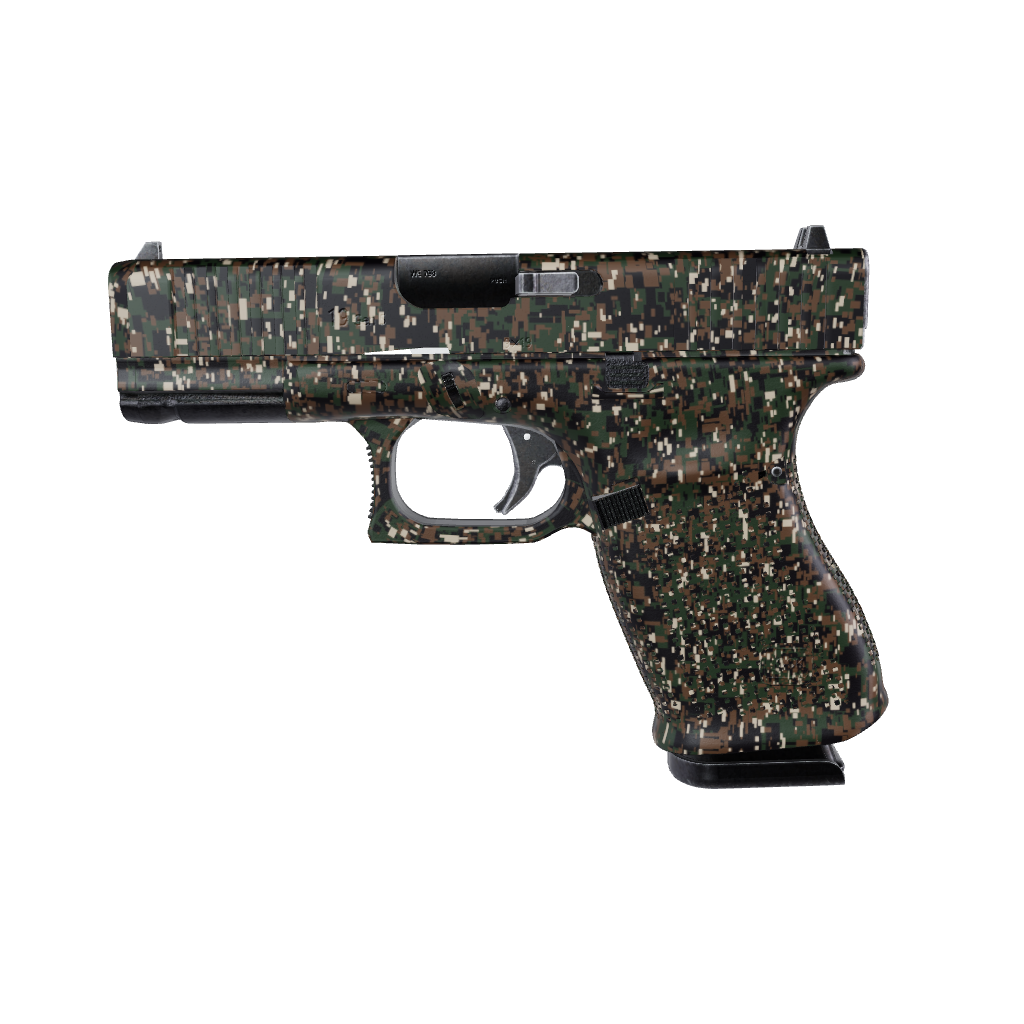 Pistol & Revolver Digital Woodland Camo Gun Skin