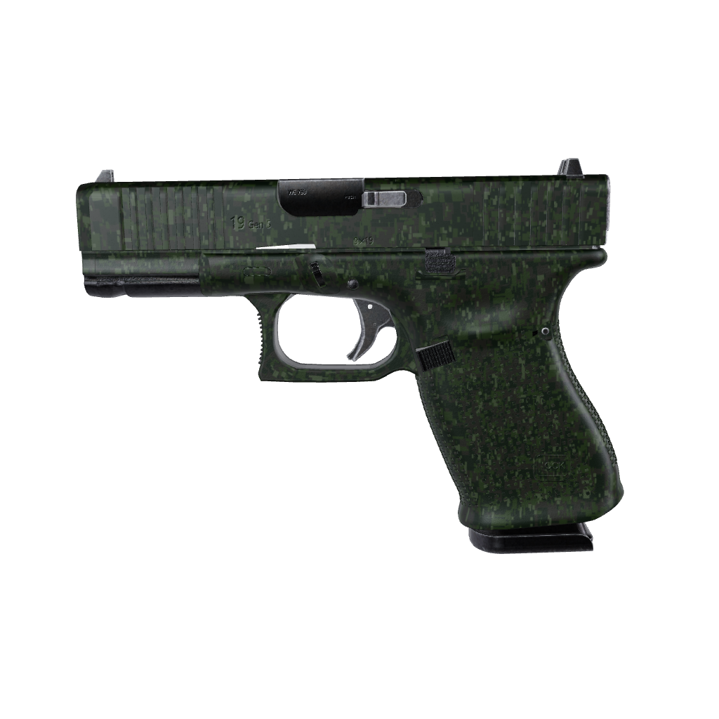 Pistol & Revolver Digital Army Dark Green Camo Gun Skin