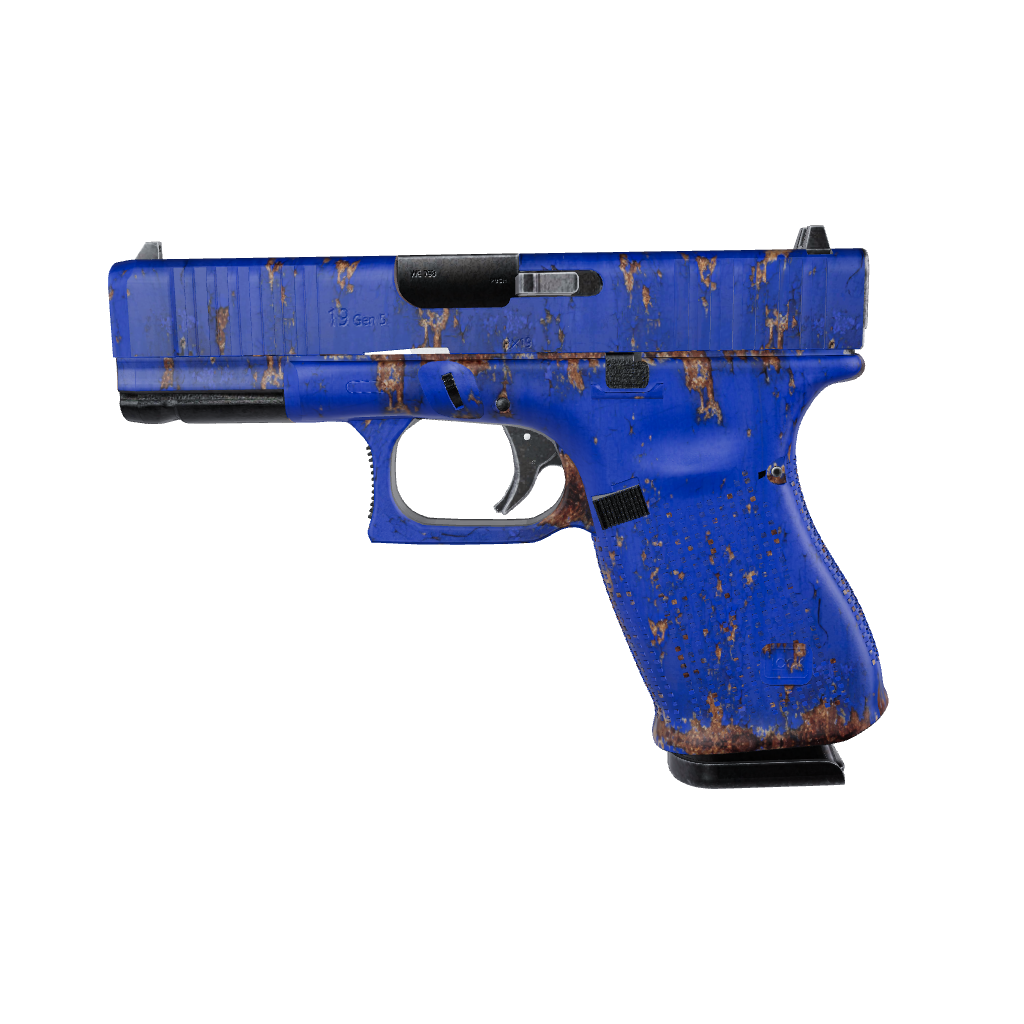 Pistol & Revolver Rust 3D Royal Blue Gun Skin