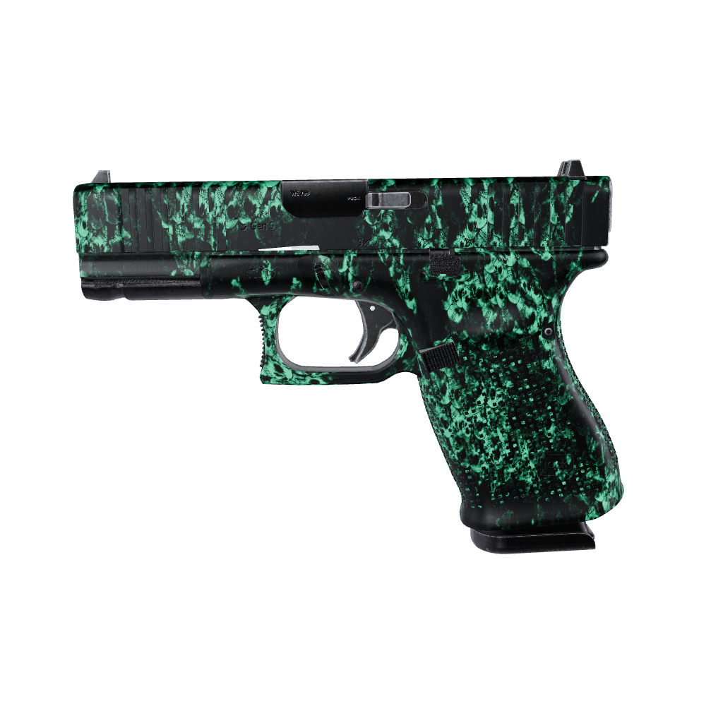 Pistol & Revolver Skull Aquamarine Gun Skin 