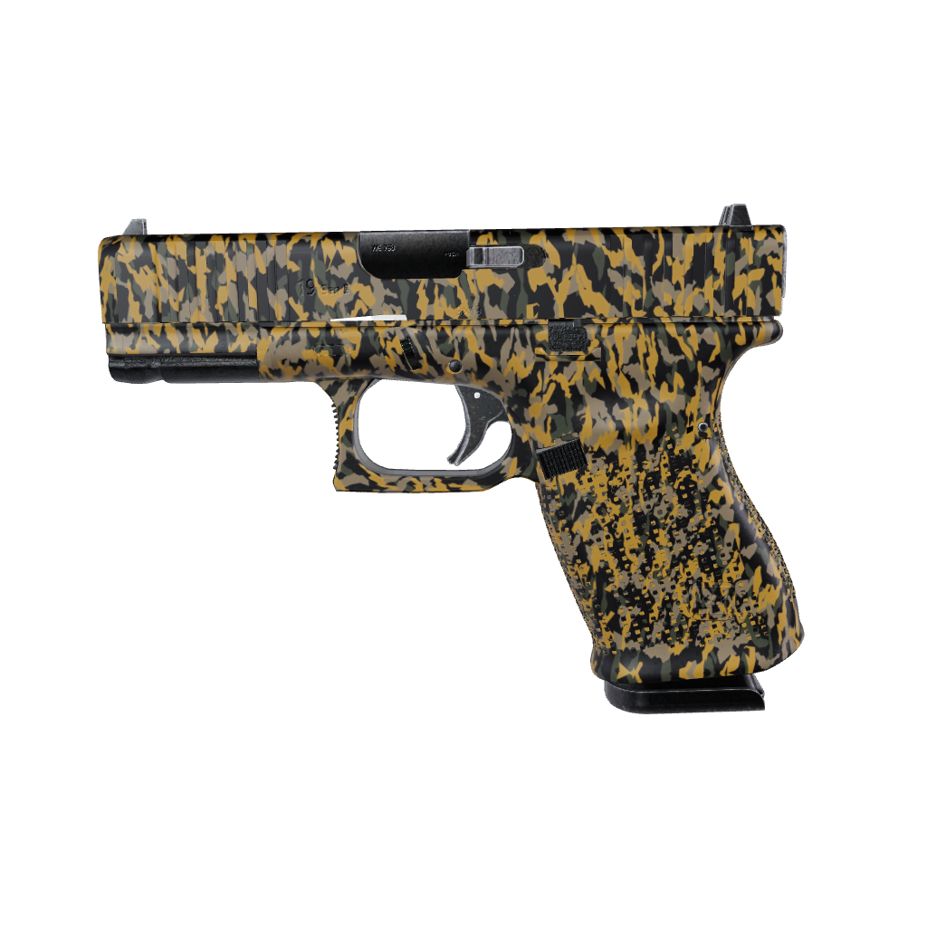 Pistol & Revolver Erratic Militant Yellow Camo Gun Skin