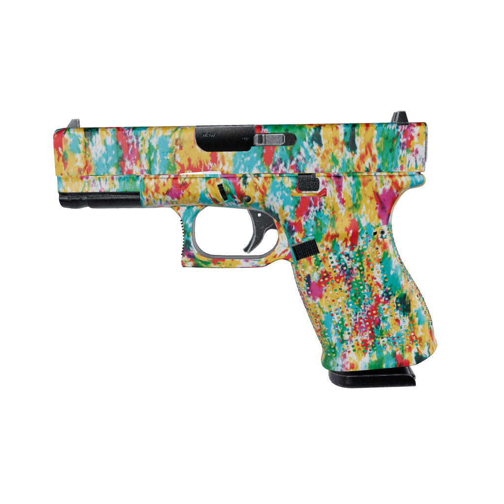 Pistol & Revolver Tie Dye Jungle Fever Gun Skin