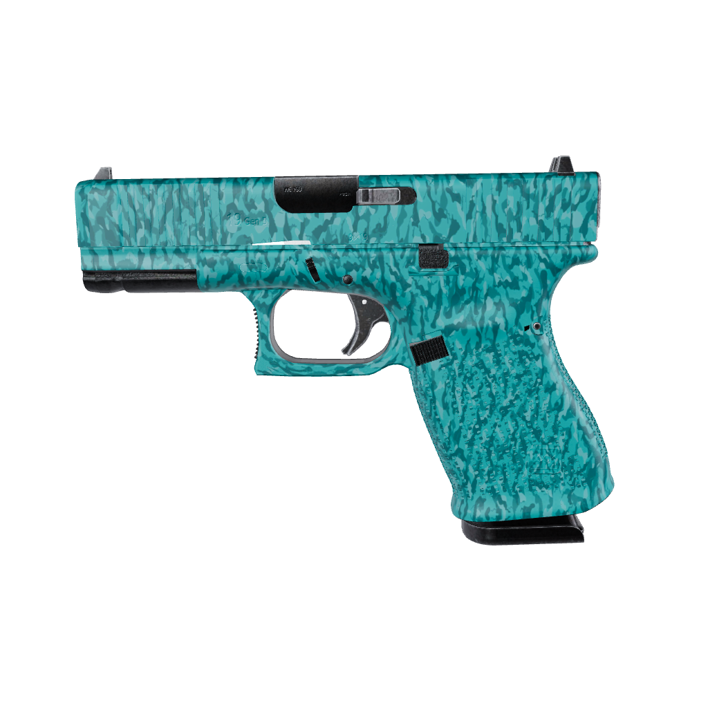 Pistol & Revolver Ragged Elite Tiffany Blue Camo Gun Skin