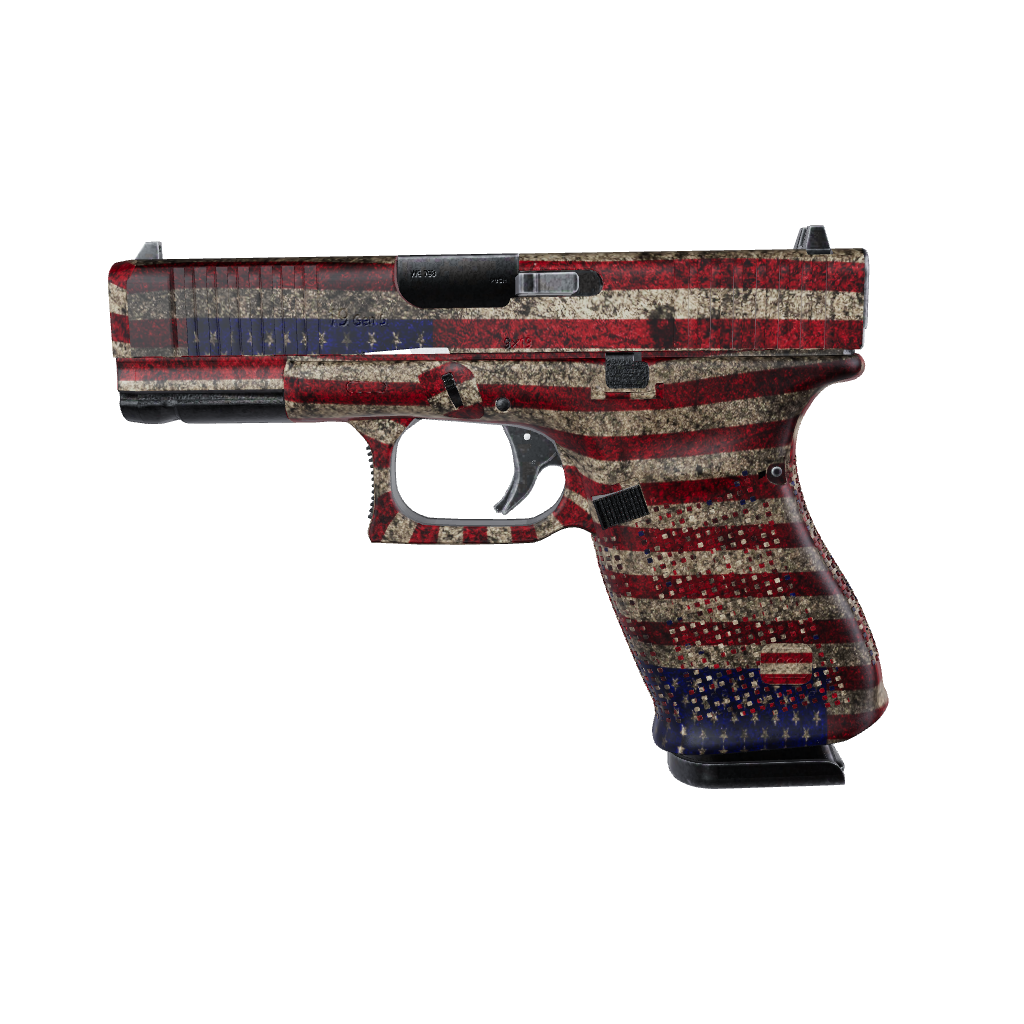 Pistol & Revolver Patriotic American Flag Gun Skin