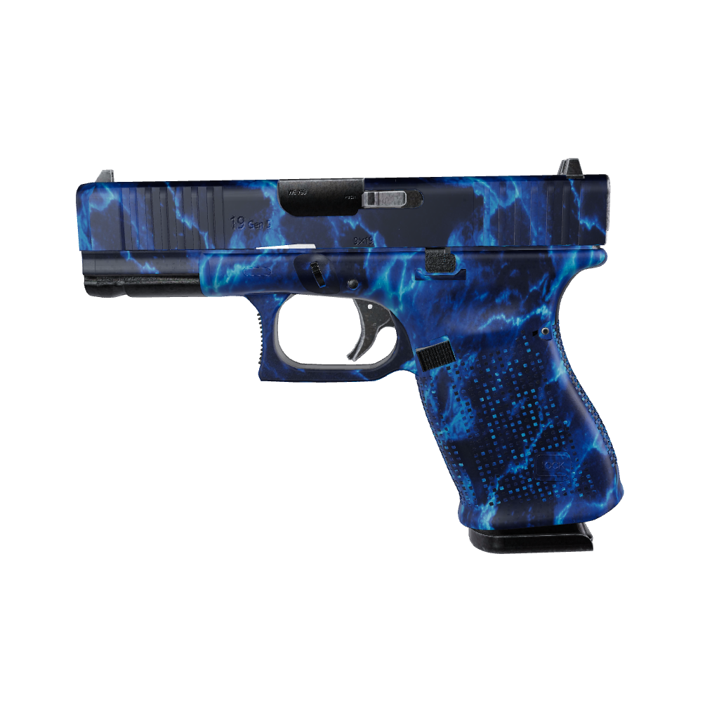 Stone Blue Ice Marble Gun Wrap for Pistol & Revolver – GunWraps.com