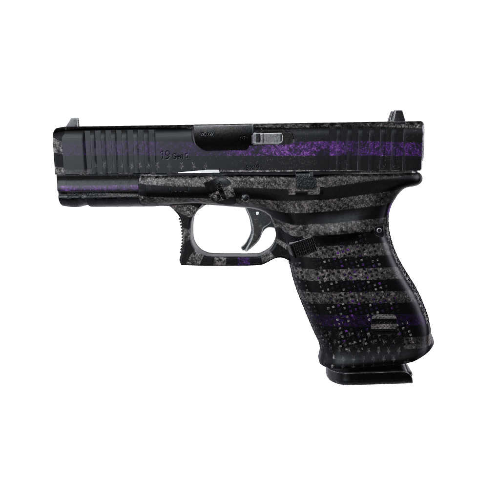 Pistol & Revolver Patriotic Purple Flag Gun Skin