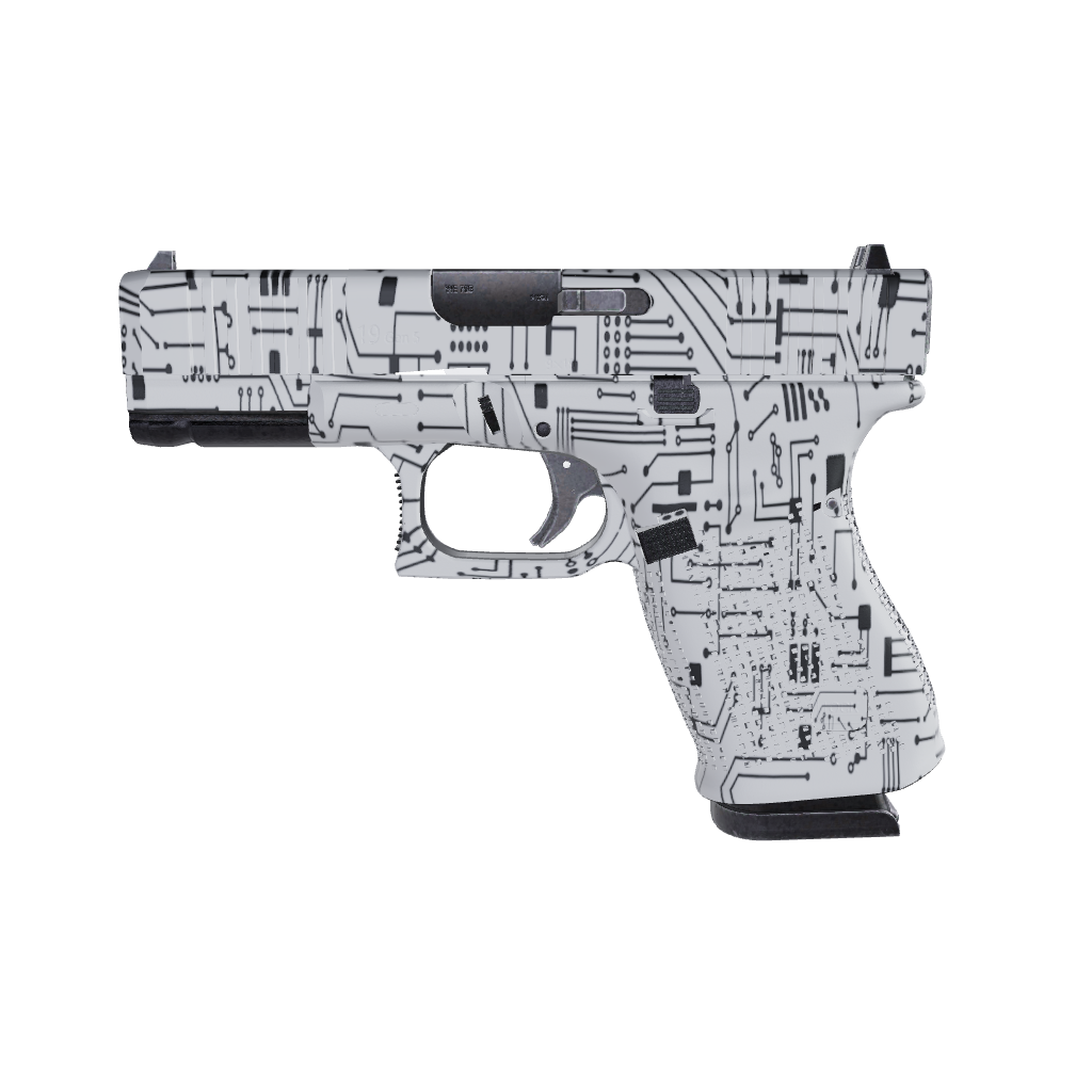 Pistol & Revolver Circuit Board Black Gun Skin