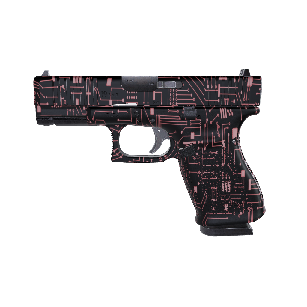 Pistol & Revolver Circuit Board Pink Gun Skin