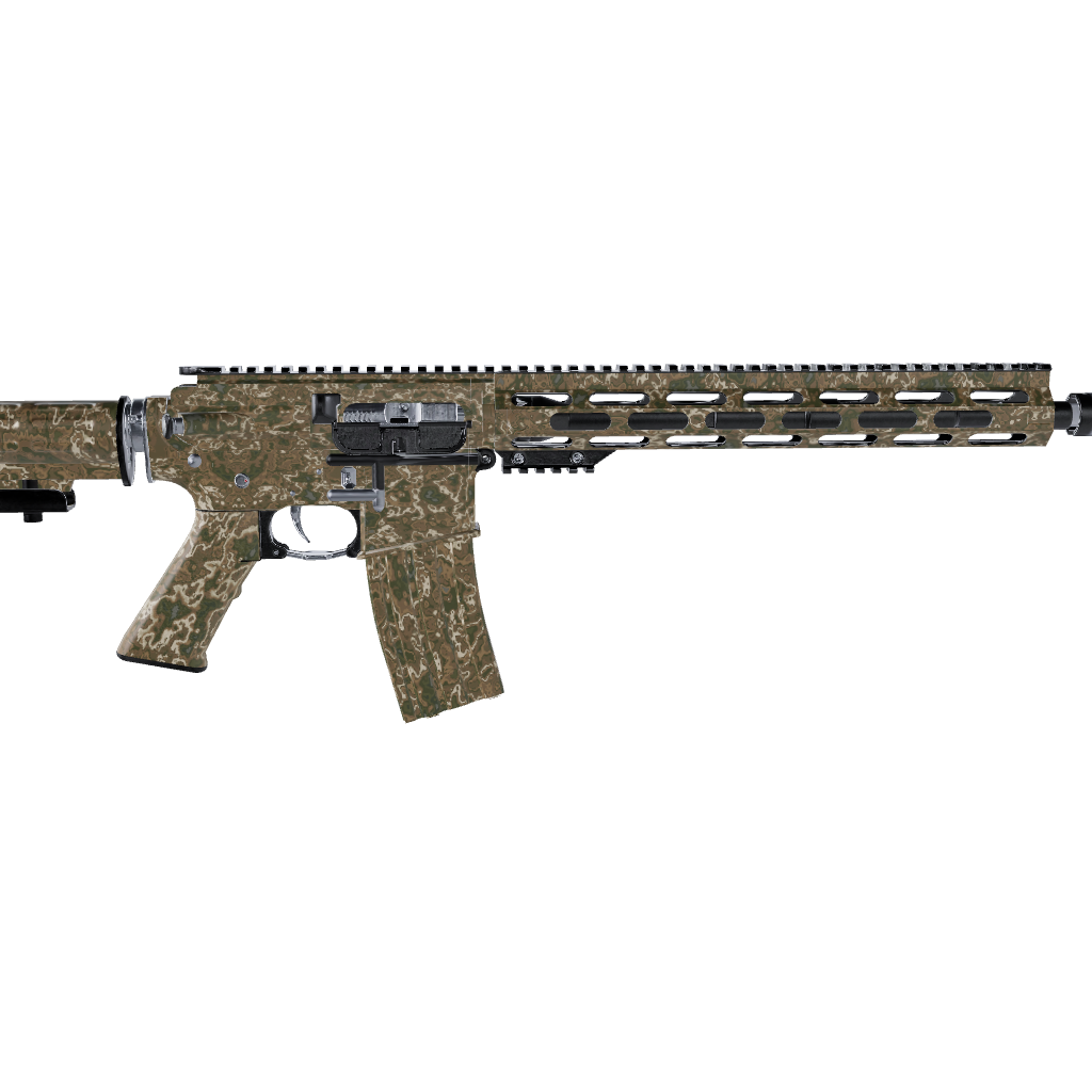 AR 15 RELV Moab Camo Gun Skin Vinyl Wrap Film