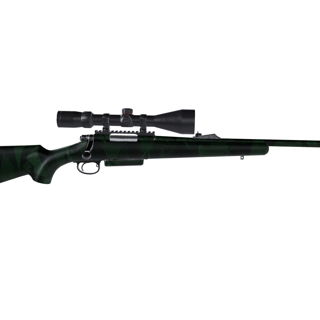 Rifle Shattered Elite Green Camo Gun Skin Vinyl Wrap